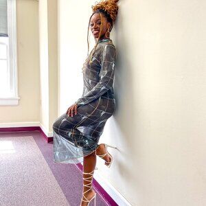 Pre-loved Liv Ryan Aerial Mesh Dress